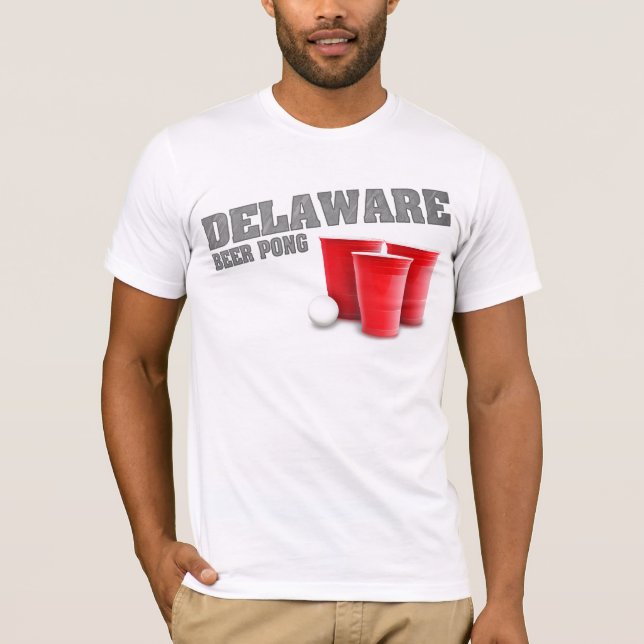 Delaware-Bier Pong T - Shirt (Vorderseite)