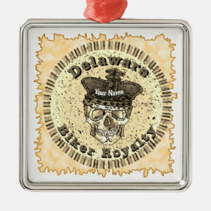 Delaware Biker  Ornament Aus Metall