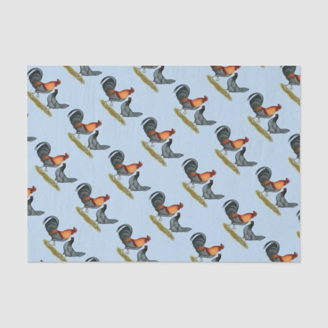Delaware Blue Hen Seidenpapier (Vorderseite)