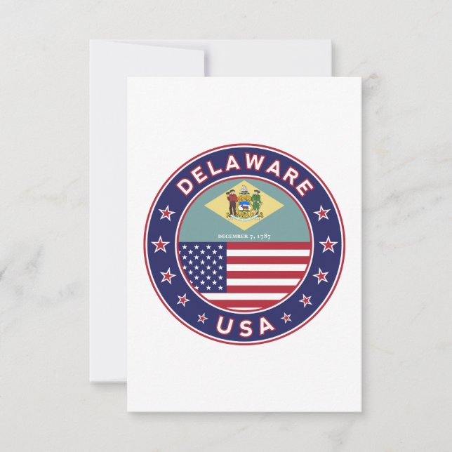 Delaware Dankeskarte (Vorderseite)