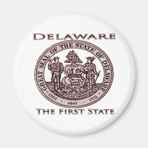 Delaware das erste Staats-Siegel Magnet