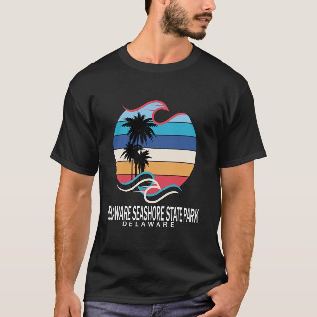 Delaware Delaware Seashore Staat Park Beach Men T-Shirt (Vorderseite)