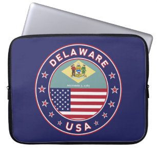 Delaware, Delaware, T - Shirt, Delaware, Aufkleber Laptopschutzhülle