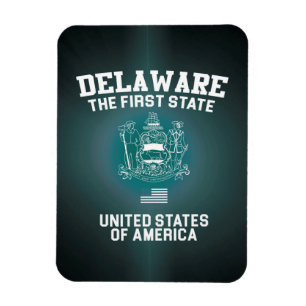 Delaware Der erste Staat Magnet