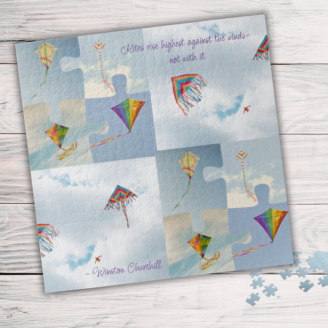Delaware-Drachen-Inspirationspuzzle  Puzzle (Put this Delaware Kite Flying puzzle together for perfect family fun time! Especially on vacation!)