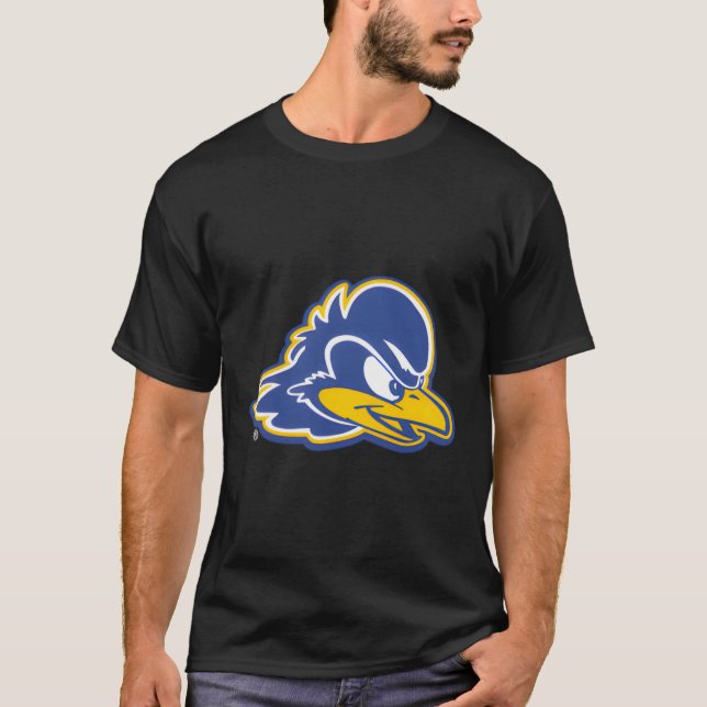 Delaware Fightin' Blue Hens Links Brust Icon Team  T-Shirt (Vorderseite)
