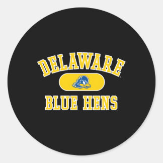 Delaware Fighting' Blue Hens Varsity Team Color Runder Aufkleber
