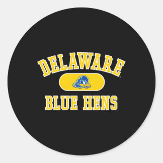 Delaware Fighting' Blue Hens Varsity Team Color Runder Aufkleber
