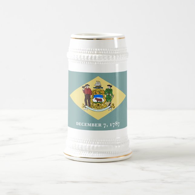 DELAWARE FLAG BIERGLAS (Mittel)