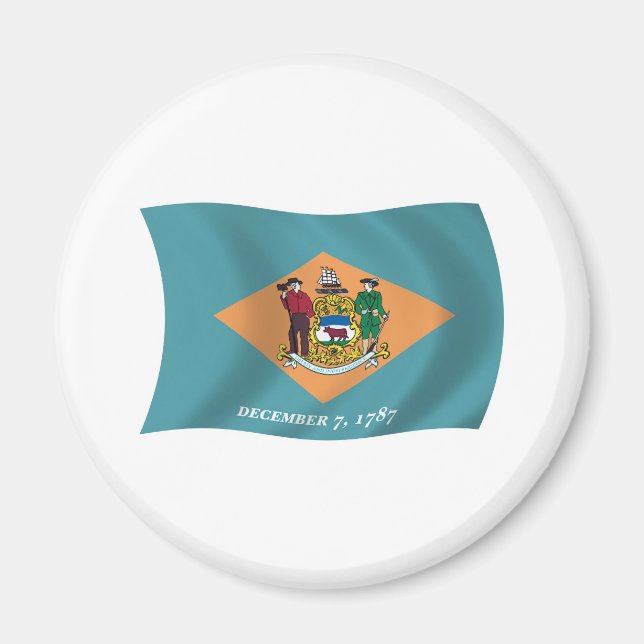 Delaware Flag Magnet (Vorne)