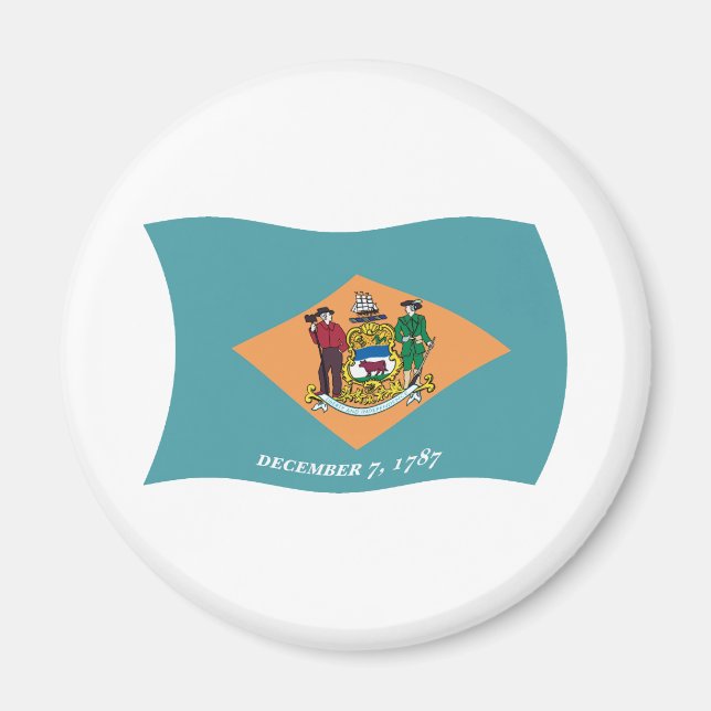 Delaware Flag Magnet (Vorne)
