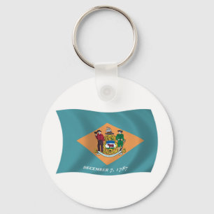 Delaware-Flag-Schlüsselanhänger Schlüsselanhänger