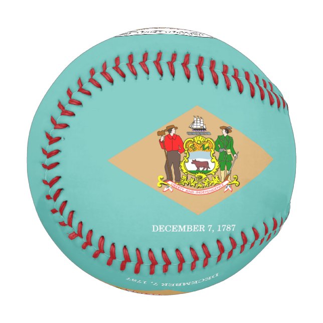 Delaware-Flagge Baseball (Vorderseite Links)