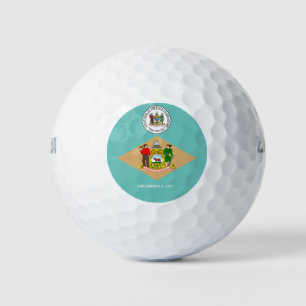 Delaware-Flagge Golfball