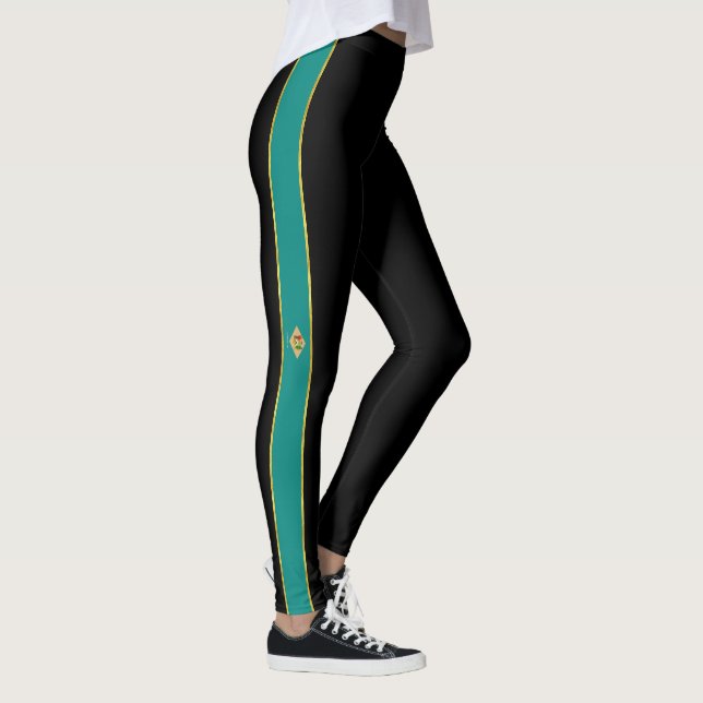 Delaware-Flagge Leggings (Rechts)
