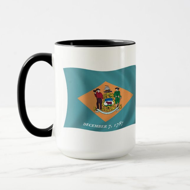 Delaware-Flaggen-Tasse Tasse (Links)