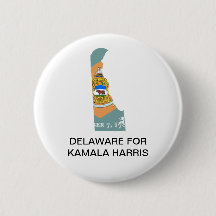 DELAWARE für Kamala Harris 2024 Button