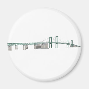 Delaware-Gedenkbrücke: 3D-Modell: Magnet
