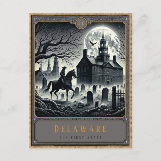 Delaware | Gothic Art Postkarte (Vorderseite)