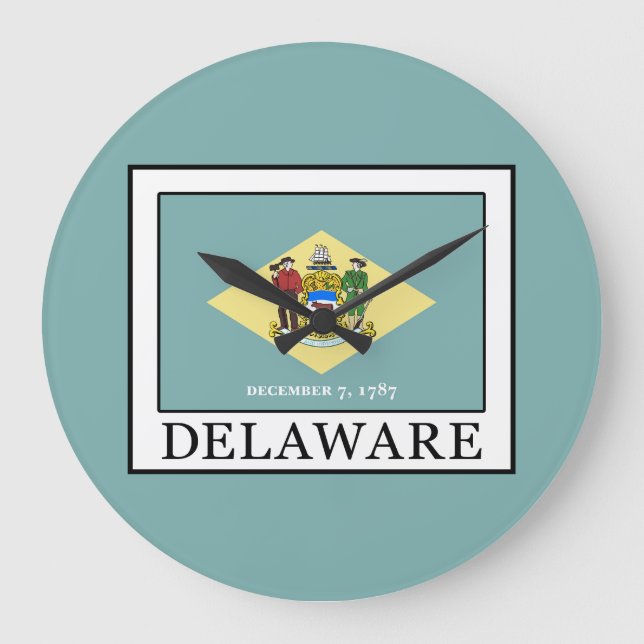 Delaware Große Wanduhr (Vorderseite)