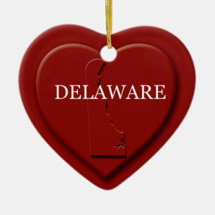 Delaware Herzkarte Weihnachtsschmuck