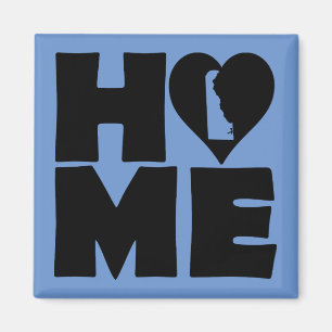 Delaware Home Heart State Kühlschrankmagnet Magnet