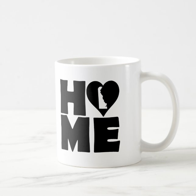 Delaware Home Heart State Mug oder Travel Mug Tasse (Rechts)