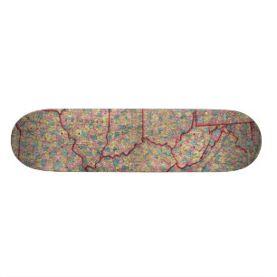 Delaware, Illinois, Indiana und Iowa Skateboard