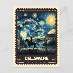 Delaware Inspiriert von Vincent Van Gogh Postkarte