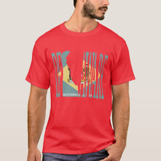 Delaware-Karte Flagge T-Shirt