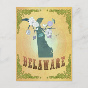 Delaware-Karte mit reizenden Vögeln Postkarte