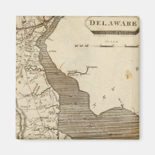 Delaware-Karte von Arrowsmith Magnet