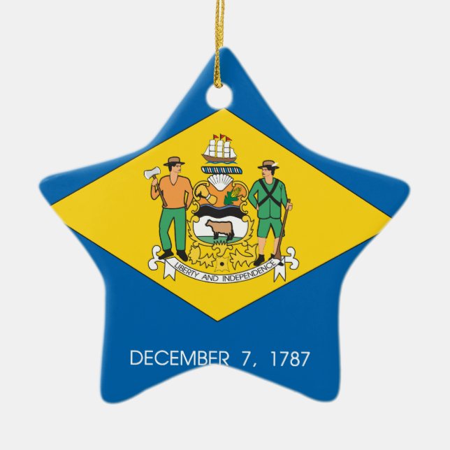DELAWARE KERAMIK ORNAMENT (Vorne)