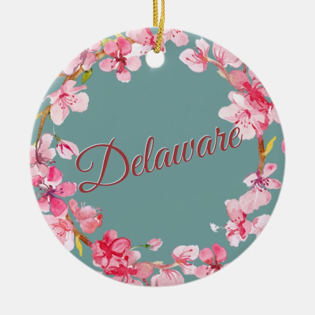 Delaware Keramik Ornament (Vorne)