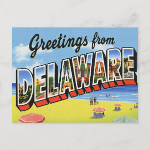 Delaware-Küstenbadeort Postkarte