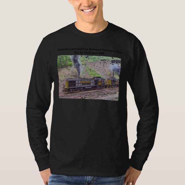 Delaware Lackawanna Railroad Company Alco RS-3s T-Shirt (Vorderseite)