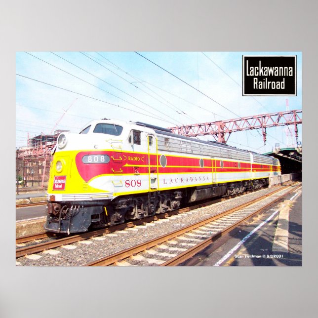 Delaware Lackawanna und Western Locomotive 808 Poster (Vorne)