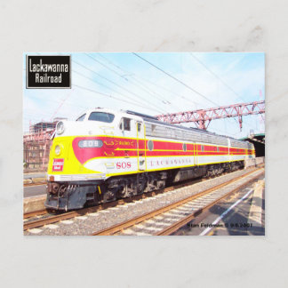 Delaware Lackawanna und Western Locomotive 808 Postkarte