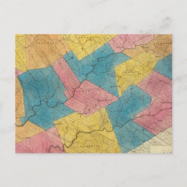 Delaware-Landkreis Postkarte (Vorderseite)