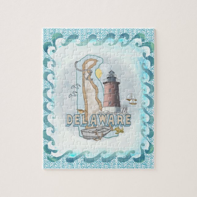 Delaware Leuchtturm Puzzle (Vertikal)