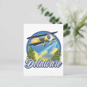 Delaware-Logo Einladungspostkarte