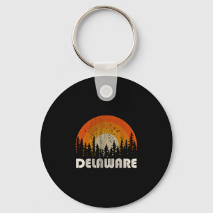 Delaware - lustige Natur Vintage-Wandern 60er 70er Schlüsselanhänger