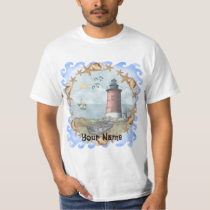 Delaware Muscheln Lighthouse T - Shirt