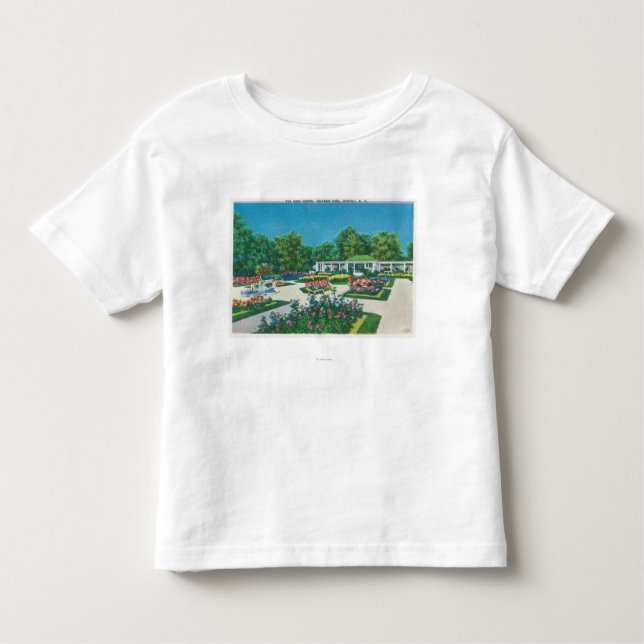 Delaware-Park-Rosen-Garten-Ansicht Kleinkind T-shirt (Vorderseite)