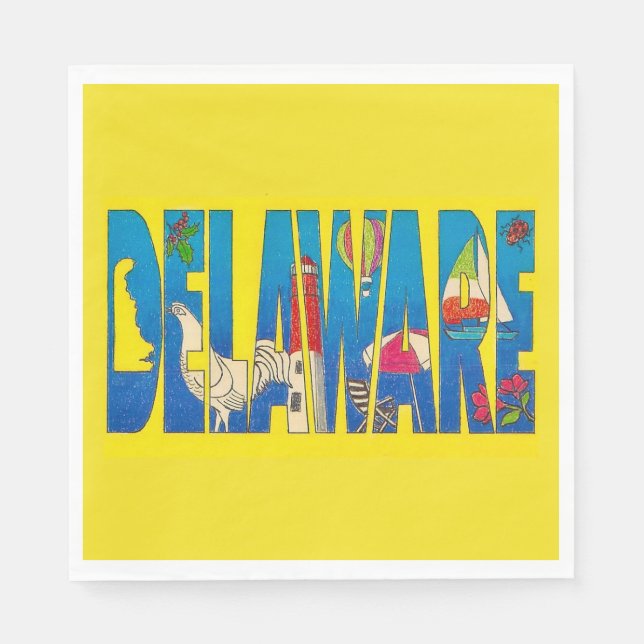 Delaware-Partyservietten Serviette (Vorderseite)