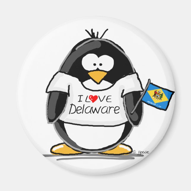Delaware Penguin Magnet (Vorne)