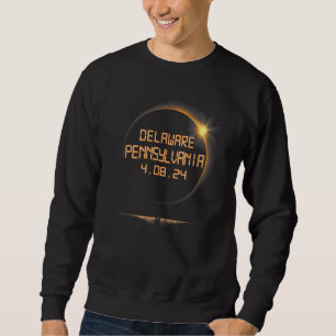 Delaware Pennsylvania PA Totale Sonnenfinsternis A Sweatshirt