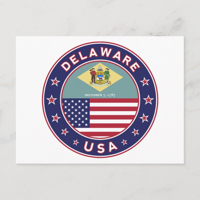 Delaware Postkarte (Vorderseite)