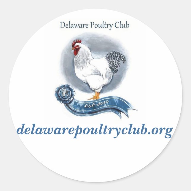 Delaware Poultry Club Stickers (klein) (Vorderseite)