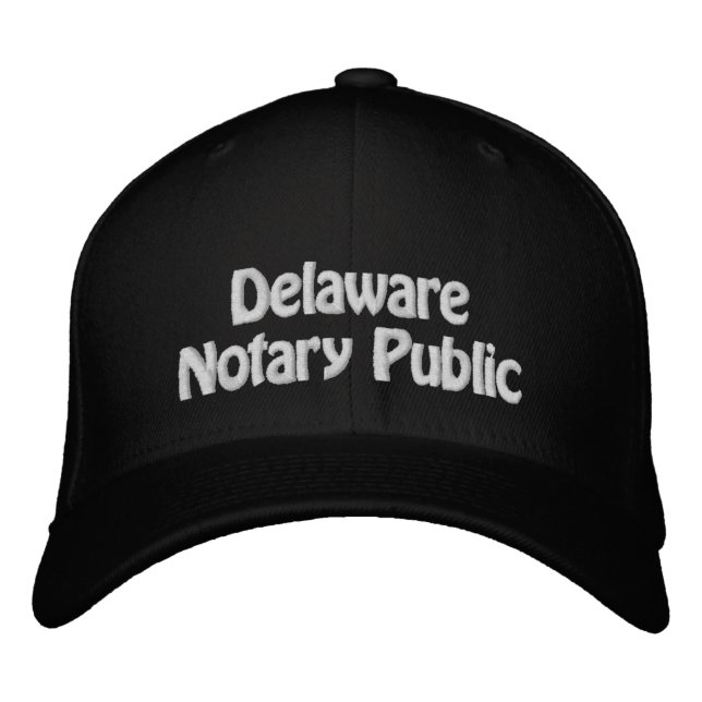 Delaware Public Embroided Baseball Cap Bestickte Baseballkappe (Vorderseite)